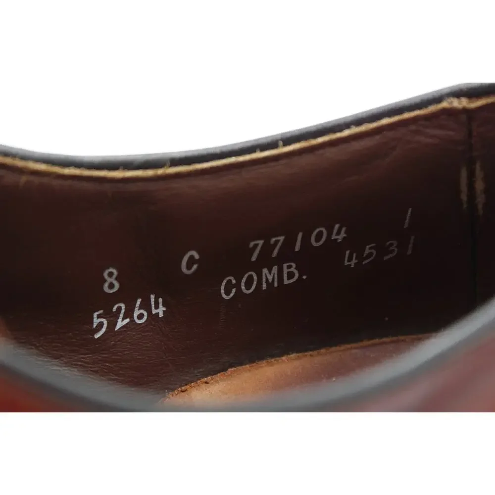 Size 8 - Vintage Allen Edmonds Madison Men's Leather Derby Dress Shoes